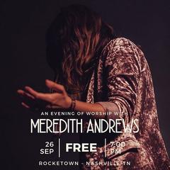 Meredith Andrews To Record Live Worship Album In Nashville Sept. 26