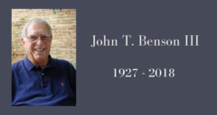 Gospel Music Executive John T. Benson Passes Away