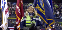Natalie Grant Sings National Anthem at Seattle Seahawks Game