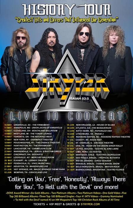 Stryper - Announce 2019 World Tour Dates
