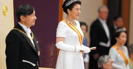 Japan's new Emperor Naruhito's first audience at the Imperial Palace